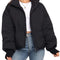 Gihuo Women's Cropped Puffer Jacket