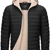 TACVASEN Men's Sherpa-Lined Puffer Jacket