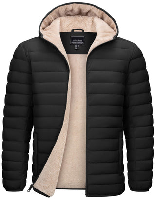 TACVASEN Men's Sherpa-Lined Puffer Jacket